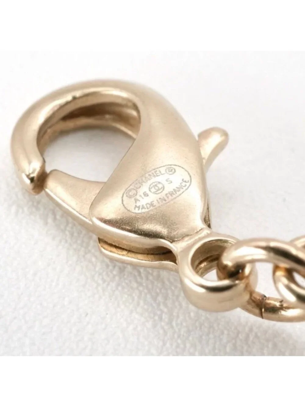 Chanel Choker Gold Silver Pink Coco Mark Long Necklace